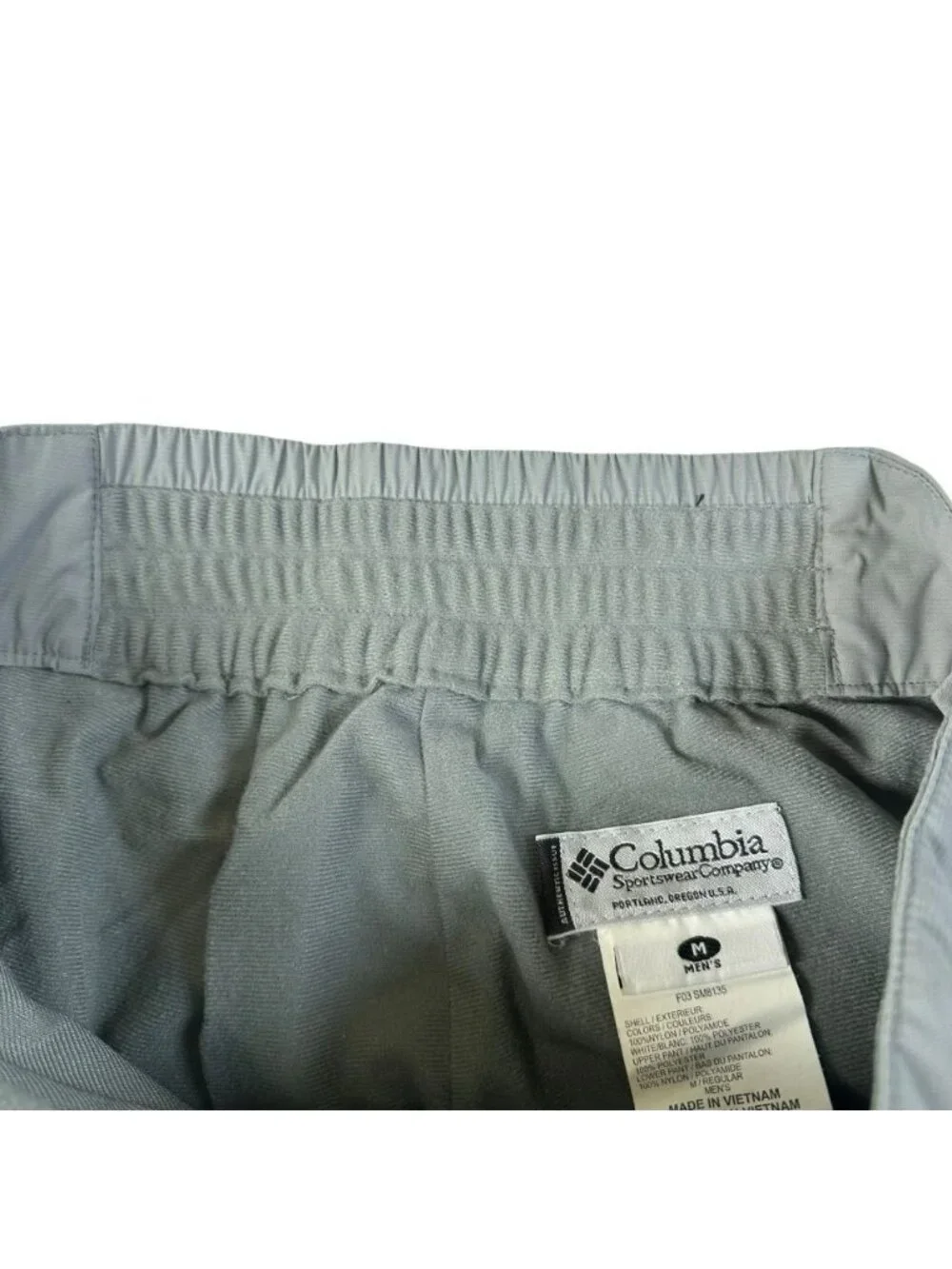 Columbia Mens Cargo Zip Off Run Ski Pant Medium Pockets Winter Stretch Snow